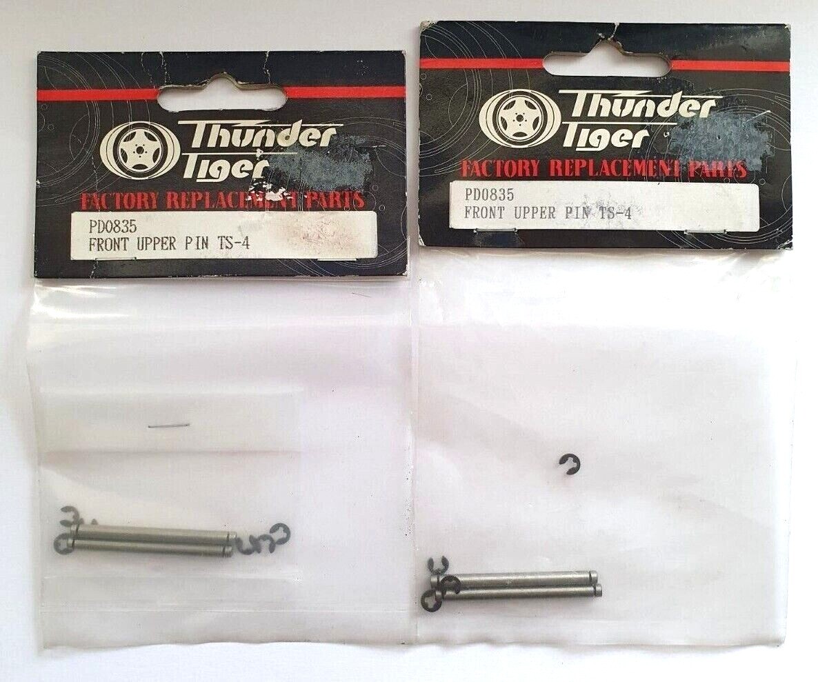 2 x Packets of Thunder Tiger Front Upper Pin - PD0835 TS4 Classic RC Spares