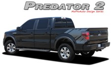 Predator 2 Raptor Style Side Bed Graphics Decals Stripes 2008-2014 Ford F-150