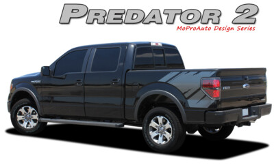Predator 2 Raptor Style Side Bed Graphics Decals Stripes 2008-2014 Ford F-150
