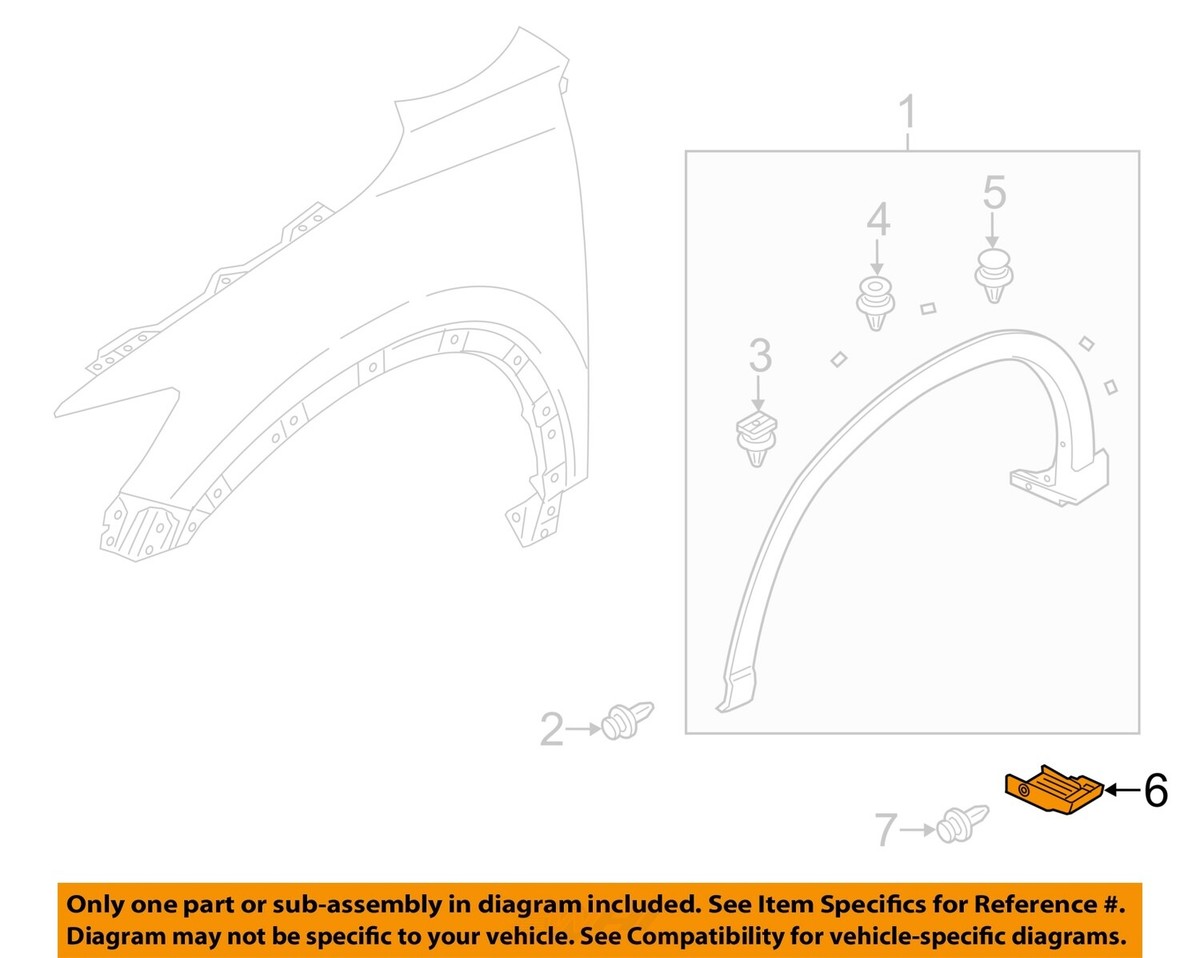 ふわ様　オーダーページ MAZDA OEM 13-15 CX-5 Front Fender-Lower Molding Trim Panel Left