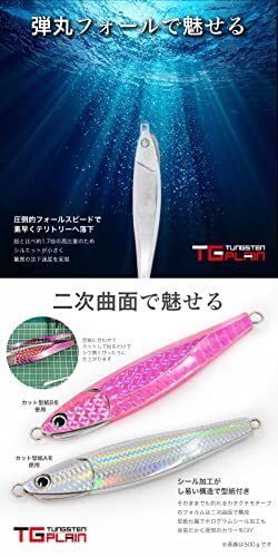 FUNKS TG Plain Tungsten Jig 200g x 2 Unpainted Metal Jig Solid New from Japan - Image 4