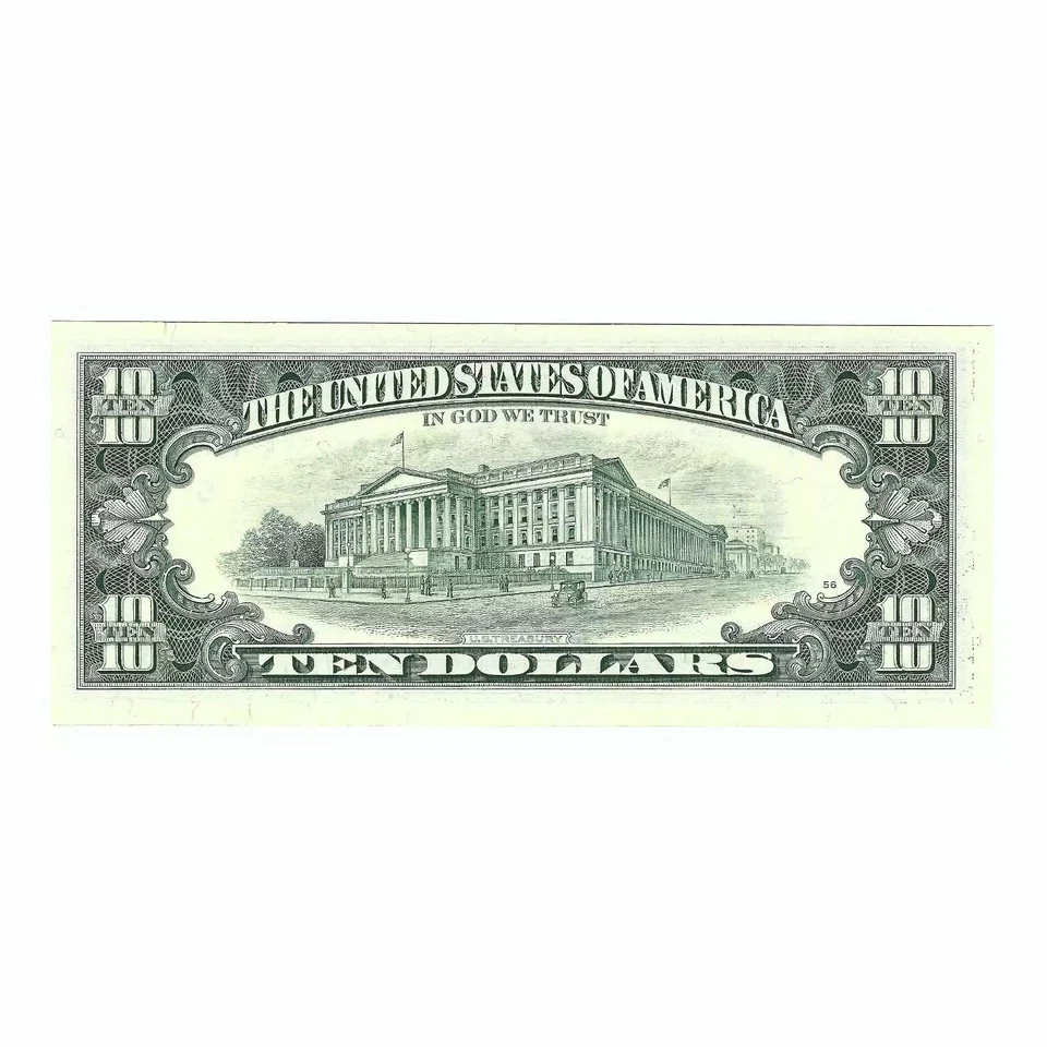 1995 $10 Small Size Federal Reserve Star Note, Atlanta, Uncirculated Condition - Image 2 of 2