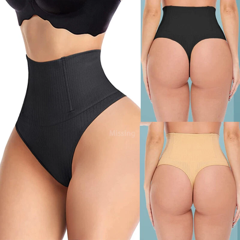 High Waist Body Shaper Underwear Slimming Tummy Control Thong