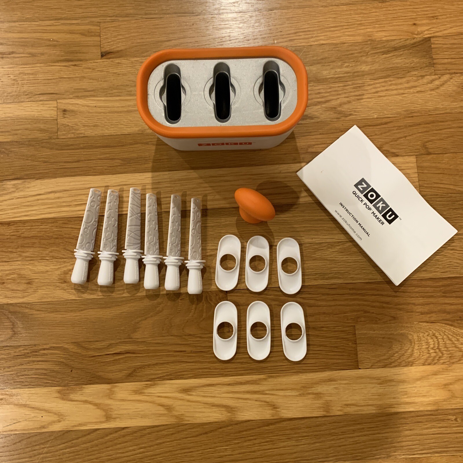 Zoku Quick Pop Maker w/ 6 Popsicle Sticks + Drip Guards & Super Tool