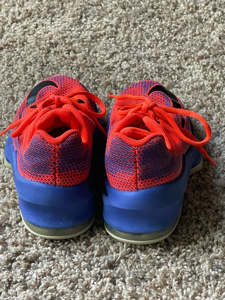 Usado en excelente estado! Nike Air Max Infuriate GS Púrpura/Naranja/Negro 869991-101 Talla 3Y Foto 2 de 3