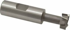 Made in USA 25/32" Diam, 21/64" Wide, Cobalt T-Slot Cutter 13/32" Neck Diam, ...