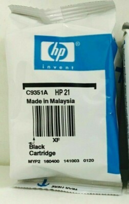 Genuine original HP 21 Black C9351A  Ink cartridge for DeskJet OfficeJet Printer