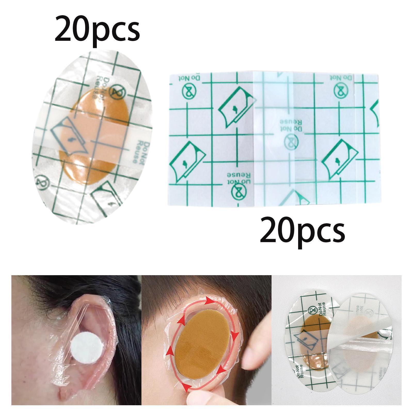 20Pcs Baby Waterproof Ear Covers Ear Stickers Portable Breathable