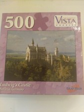 Ludwig's Castle Bavaria Germany 500 Piece Jigsaw Puzzle New Sealed Vista