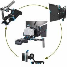 DP500III Matte Box A/B Stop Follow Focus Baseplate Handle Rig Kit for BMPCC 5D2