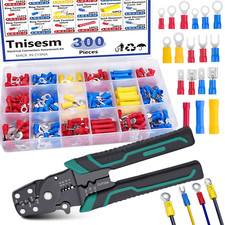 301Pcs Insulated Wire Electrical Connectors Assortment Kit with Ring, Spade, But