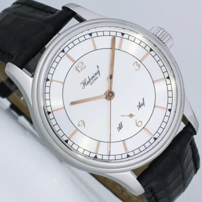 HABRING² JUMPING SECONDS POWER RESERVE SPRINGENDE SEKUNDE AUF / AB 42mm UHR - Bild 1 von 4