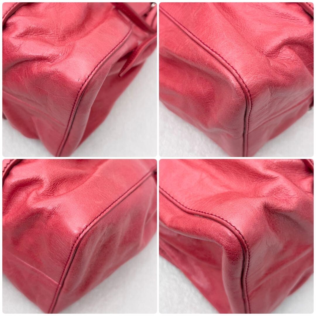 miu miu vitello luxe 2-way side bow pink | eBay