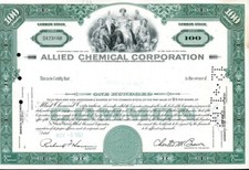 Aktie: Allied Chemical Corp,, 100 Anteile, 1967 (101)