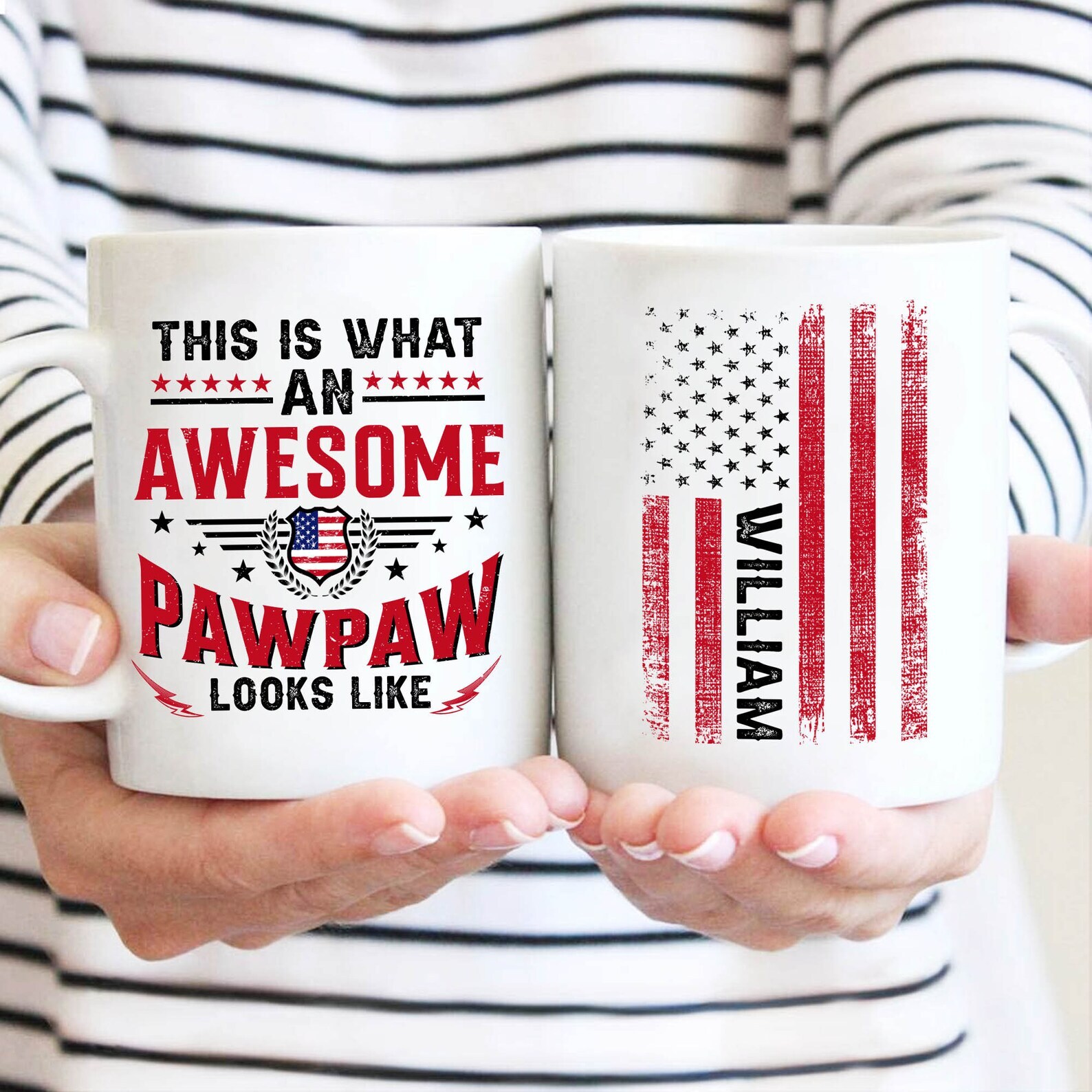 Personalized Name Mug This Is What An Awesome Pawpaw Looks Like Mug Father's Day