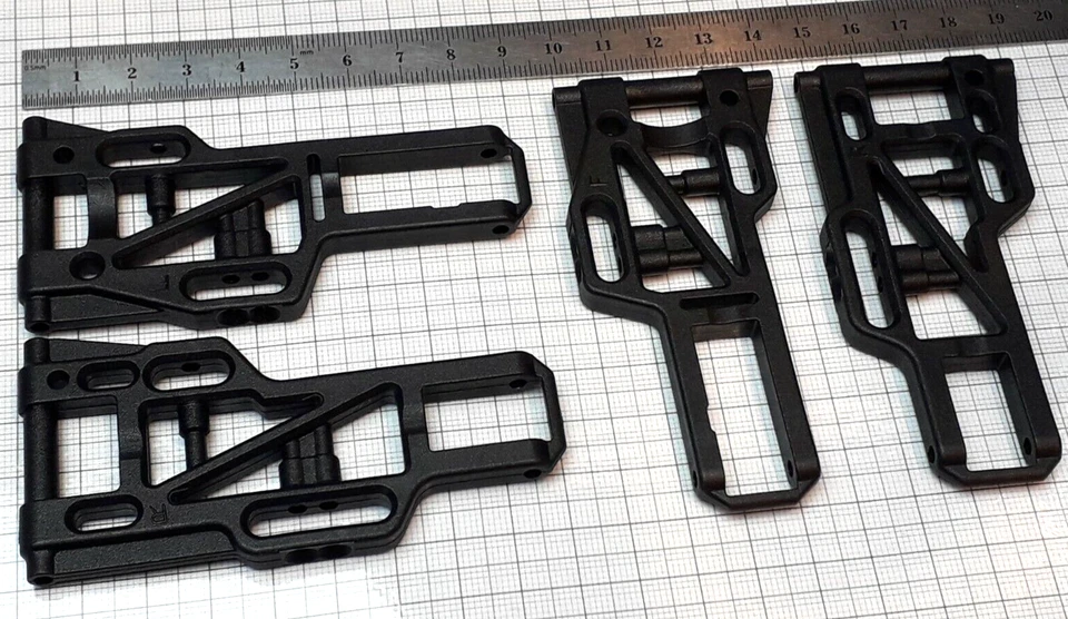 4 RC Car Querlenker Vorderachse Hinterachse Reely Rhino 1:10 RC Buggy (7021) - Bild 3 von 4