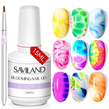 Saviland Blooming Gel - 15Ml Clear Blooming Nail Gel Nail Polish Blossom Gel Soa
