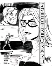 Spectregraph #1 (2024) Dstlry Comic Magazine Sketch Cover Variant W Original Art