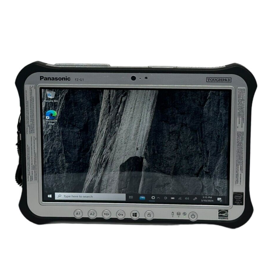 Panasonic Toughpad G1 Renewed - 10.1" Rugged Tablet I5-5300U 8GB 256GB Windows 10 Pro