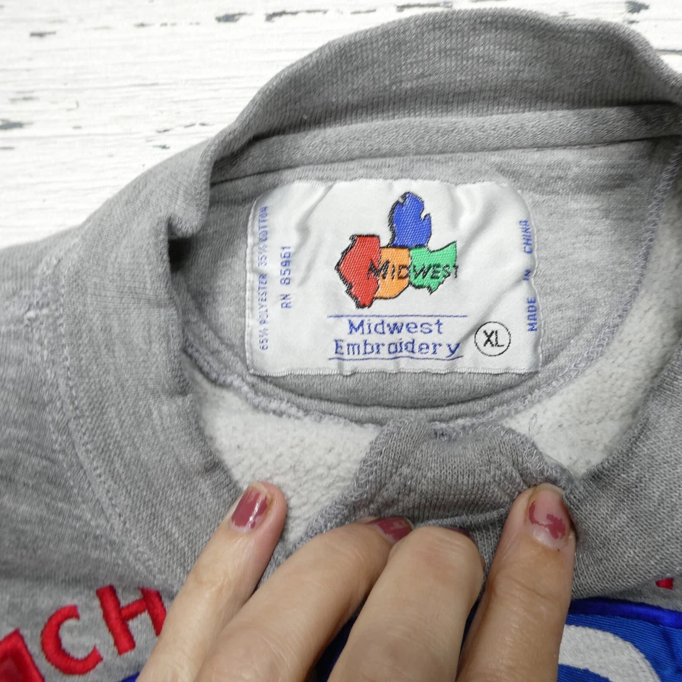 Sudadera De Colección NHRA Drag Racing Championship Talla XL Gris Polar Cuello Redondo Foto 2 de 4