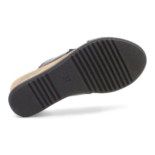 Inblu Ciabatta Donna Flik C/Zeppa, Plateau ed Accessorio Catena - 014 (Nero) - Foto 3 di 5