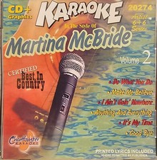 20274 MARTINA MCBRIDE  CHARTBUSTER KARAOKE CDG