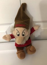 Vtg Disney World Snow White Dwarfs Mini Grumpy Plush Bean Bag Toy