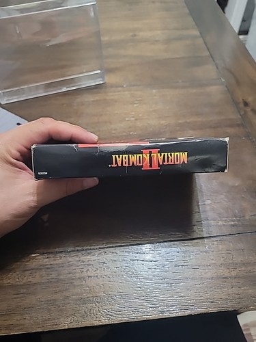 Tested! SNES Mortal Kombat II Rated 17+ Original Box With Game And Plastic Case - Picture 11 of 21