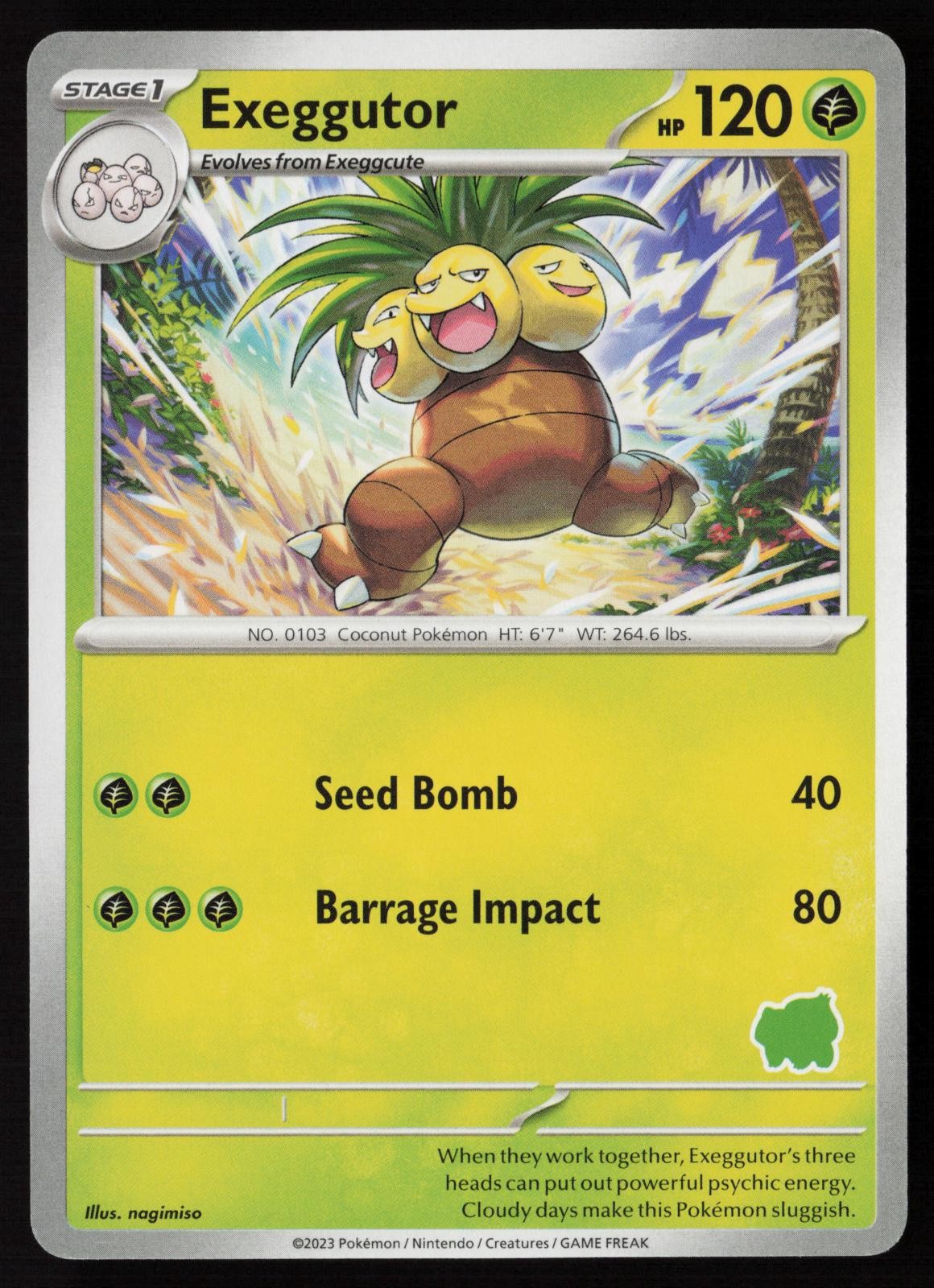 Exeggutor My First Battle Pokemon NM