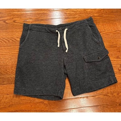 Todd Snyder Cargo Sweat Shorts Mens Large (36x8) Gray French Terry Cotton Cozy