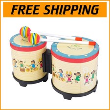 5"  6" Bongo Drums for Toddlers - Fun Musical Toy with Drumsticks for Kids
