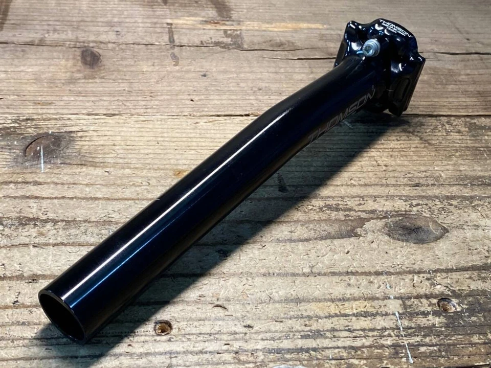 Tija de sillín de aluminio THOMSON Elite 250 mm Φ27,2 mm retroceso 16 mm negra altamente rígida Foto 4 de 4