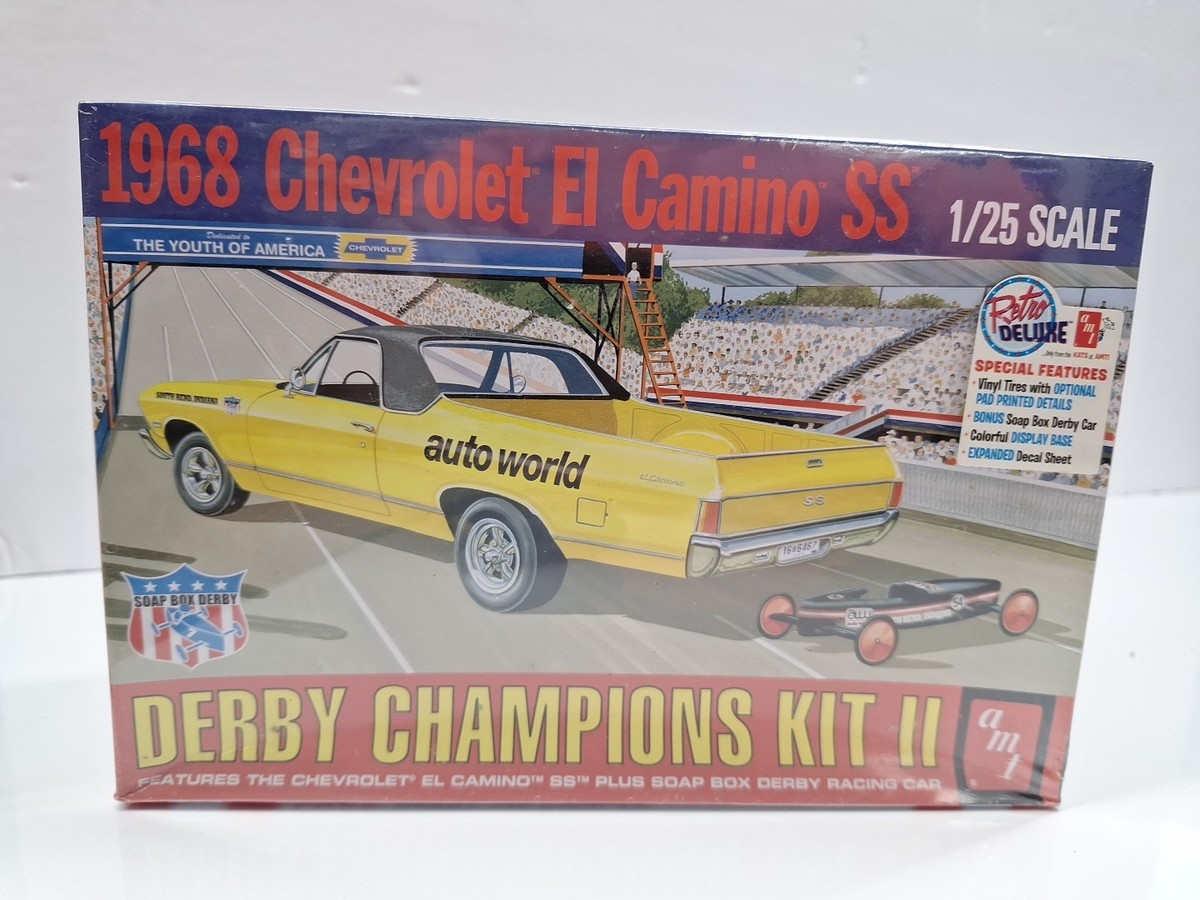 AMT 1018 25 Scale 1968 Chevrolet El Camino SS Derby Champs for