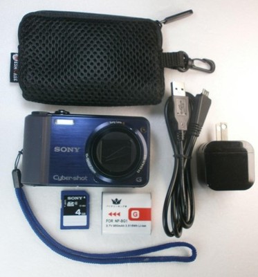 Sony Cyber Shot DSC HX7V High End Compact Camera Blue New Battery Flash Issue