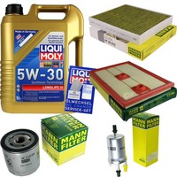 Mann Inspektionspaket 5L Liqui Moly Longlife 5W-30 FüR VW Polo 1.2 TSI 16V 1.4