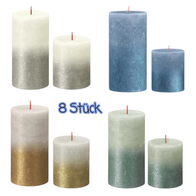 Stumpenkerzen Bolsius 130x68 mm  60h. Stumpen Kerzen ! 8 Stück !
