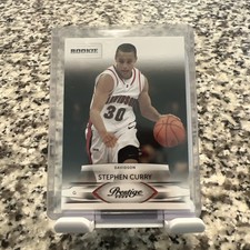 Stephen Curry Panini 2009-10 Prestige Rookie Card #230 Davidson Basketball. rookie card picture