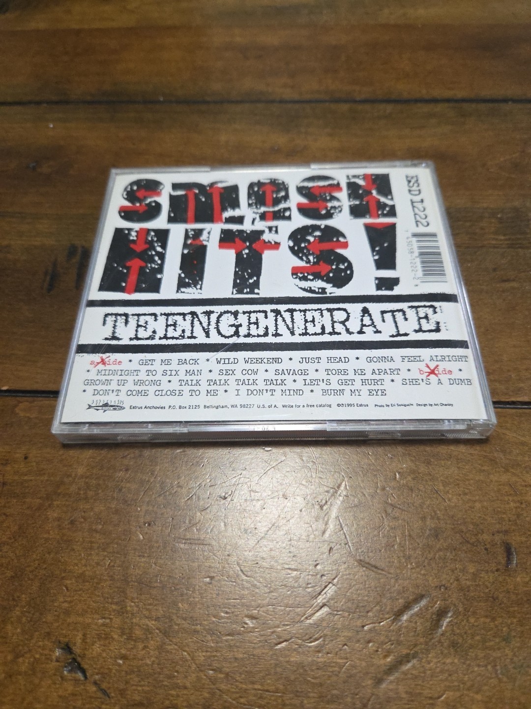 Teengenerate Smash Hits CD 1995 Original Estrus Records ESD 1222 Japanese Punk image 2
