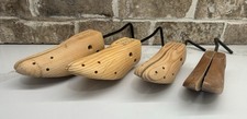 Lot of 4 Wooden Shoe Stretchers Men Large Regular, Women Regular Sizes