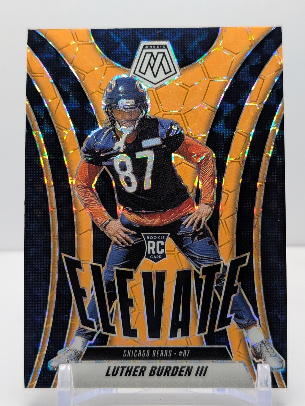 2025 Panini Mosaic - Luther Burden (RC) Elevate Orange Fluorescent