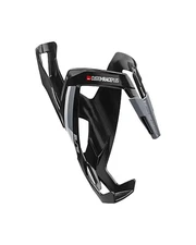 Elite Bottle Cage Custom Race Plus, Black/White Logo (Glossy)