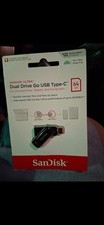 SanDisk Dual Drive Go USB 3.2 Gen 1 Type-C 64GB Flash Drive 300MB/s - New In Box