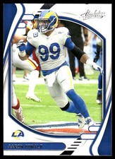 Aaron Donald 2021 Panini Absolute #4 Rams NFL READ FREE SHIPPING AutographDen