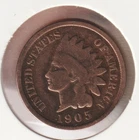 US Rare Old West 1905 Indian Head Penny Coin American Collection Shield Cent USA