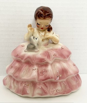 Vintage Josef Original California 1950s Bonny Gray Kitten Cat Town & Country