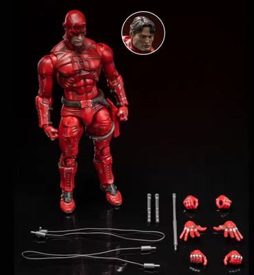 FLEFTOYS MURDOCK / マーベルレジェンド デアデビル MAFEX FlefToys Daredevil Classic Red Shadowland 8