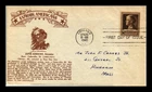 US COVER JANE ADDAMS FAMOUS AMERICANS FIRST DAY ISSUE THERMOGRAPHED CACHET