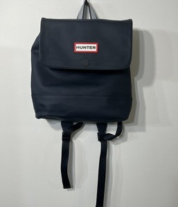Hunter Target Rubber Backpack Navy Blue Water Resistant Unisex Adjustable Straps Hunter Backpack Blue Bags & Handbags for Women for sale | eBay main image 4