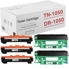 LOT TN1050 Toner DR1050 Drum Fits For Brother DCP-1510 DCP-1512 HL-1110 MFC-1810