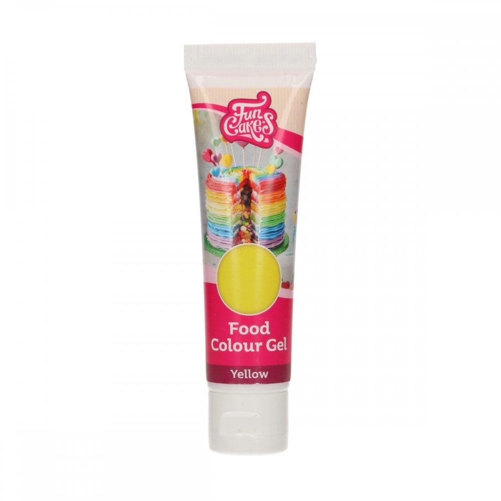 FunCakes Food Colour Gel Yellow: Highly Concentrated Food Colouring for Batter, Cream, Fondant, Marzipan, Dough. Single Drips to Create Vibrant Colours. Halal. 30 g. - Image 2